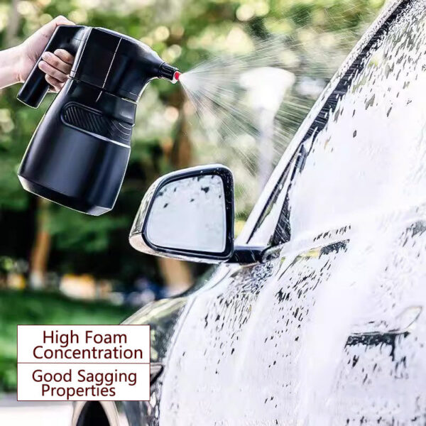 LEIBOO 2L Washing Foam Sprayer Rechargeable Foaming Pump Watering Can Car Wash Electric Water Gun