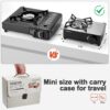338191c955c133eb Odoland Portable Camping Stove 2200W Camp Stove Lightweight Butane Gas Stove for Camping Cooking Outdoor Backpacking and Picnic (Black)
