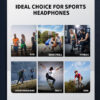33910266edf46b13 Bone Conduction Earphones Bluetooth 5.3 Sports Wireless Headphones Ear Hook Waterproof Headset for Running Driving