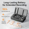 Ulanzi A100 Wireless Microphone Lavalier MIC for iPhone 16 15 Pro（Max） Camera Sound Recording Real-time Monitoring  J12 Upgrade