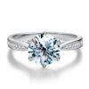 33a7817b10ae0756 KNB Real 0.5-2CT Moissanite Diamond Rings for Women Wedding Engagement Sterling Sier Original Gemstone Fine Jewelry