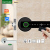 RAYKUBE BLE Fingerprint Door Digital Electronic Lock with Password/Key/IC Card/ Smartlife/ Tuya APP Unlock
