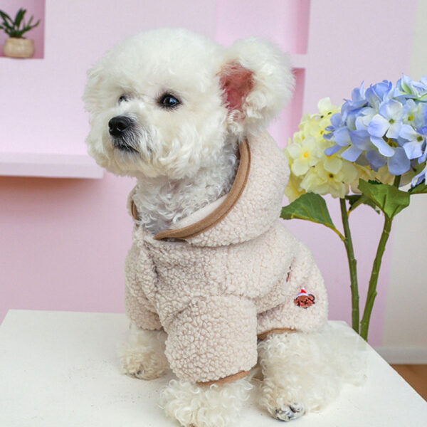 Dog Cat Winter Fleece Clothes Hooded Coat Down Jacket Puppy Pet Clothing For Dogs Chihuahua Yorkie Pug Outfits