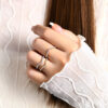 33d018f7e2cc041f ATTAGEMS Diamond Rings Women Engagement Sterling Sier Jewelry Wedding Moissanite Band Ring