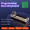 33dd44d3431f21de ropad ro Mechanical Keyboard RGB Mini Gaming Custom Programming Knob Keypads Red Switch 3 Keys For Photoshop