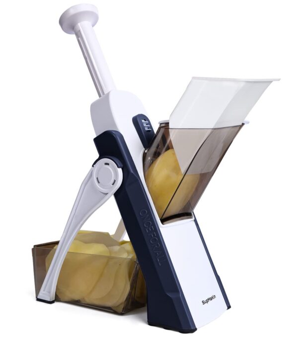 SUPMAKIN Safe Mandoline Slicer Kitchen, Adjustable Potato Slicer,Vegetable Chopp