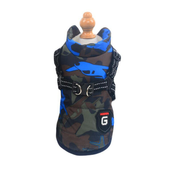 33e7afcf75264f89 Winter Clothes For Small Dogs Warm Fleece Large Dog Jacket Waterproof Pet Coat With Harness Chihuahua Clothing Puppy Costume