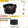 33f9bfa359d5ff4c 20000W 7-Core Gas Burner Strong Fire Power Outdoor Portable Cassette Stove High Firepower for BBQ Camping Hiking Fishing