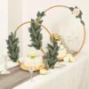 18pcs Babys Breath Eucalyptus Leaves Bouquet Blue Gypsophila Artificial Flowers and Faux Greenery for Home Decor