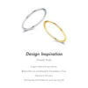 342df667dd744b21 MODIAN 925 Sterling Silver Minimalist Thin Stackable Fashion Rings Classic Gold Color Fine Jewelry For Women Girl Party Gifts