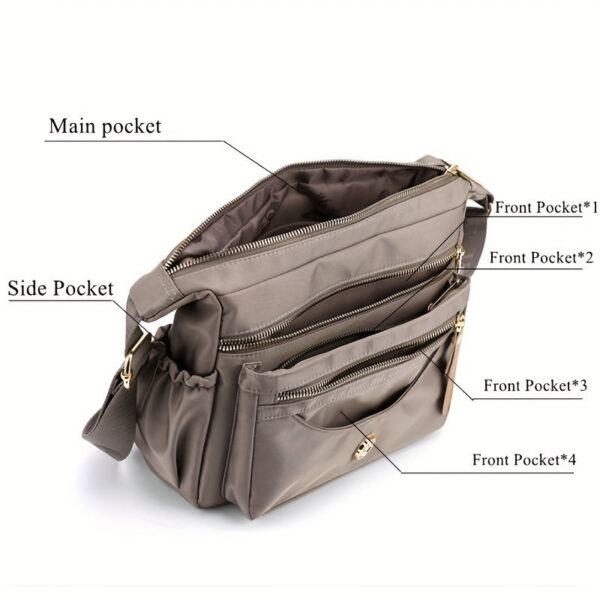 343a9a2cc7c05c39 Casual Solid Color Hobo Bag, All-Match Zipper Shoulder Bag, Women's Versatile Bag For Work