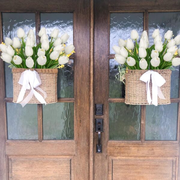 344c0bdb1d051e73 24 Pcs White Tulips Artificial Flowers Real Touch Fake Tulips Fake Flowers for Decoration 13.5" Faux Tulips Faux Flowers Bulk Artificial Tulips Flowers for Vase Centerpieces Home Wedding Bouquet
