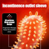 3452848a60d2ee12 Spike Condoms Penis Extension Sleeves Sex Toys for Men Delay Ejaculation Reusable Condoms Enlargement Sperm Lock Cock Ring