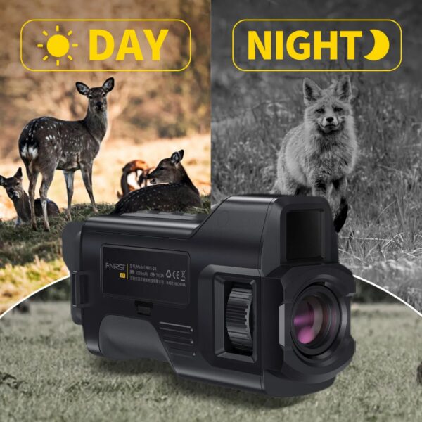 3453f8c85783dfe9 FNIRSI Telescope NVS-20 4K HD Monocular Night Vision Goggles 6X Digital Zoom 300m Hunting Camping Scope Day and Night Dual Use