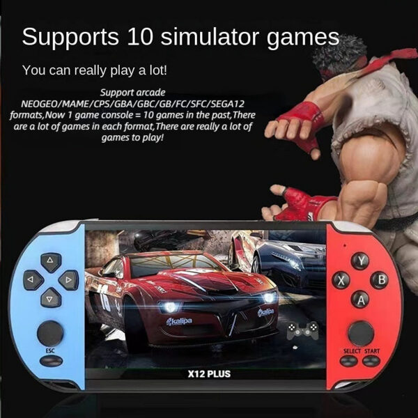 346d124ab2cb6603 X12 PLUS 7.0 Inch HD Large 16G Screen Classic Retro Console Built-in Free Games Handheld MP5 Video Game