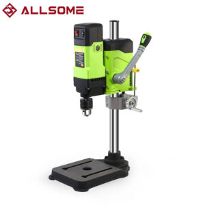 346e827fb8b32d59 Allsome Bench Drill Press,Variable Speed Benchtop Drill Machine,6-Speed,Green