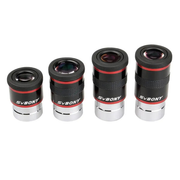 Svbony Telescope Eyepiece 6/9/15/20mm Telescope Accessory 1.25" 68 Degrees UWA Eyepieces Set for Astronomical Telescope