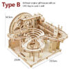 3d Wooden Puzzle Building Model Kits Marble Runs nical Puzzles Selssembly Toy STEAM Educational Toys for Kids Adult Gift