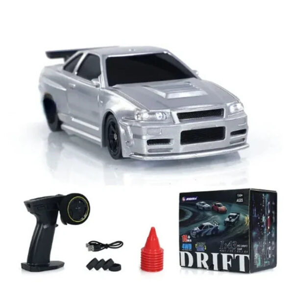 34a5f442c86ea196 2.4G RC Drift 1/43 4WD Remote Control High Speed Four Wheel Drive Radio Controlled Mini Racing Car Model Boy Toy Gift