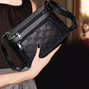 34b09fb3bddb9d2d New Women's Bag Mother Bag, Multi-layer Soft PU Leather Shoulder Crossbody Bag Briefcase ( Zipper Direction Assorted Varieties)
