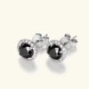 34c68cbf868cad97 925 Sterling Silver 0.5-1 Carat Moissanite Black Round Bag Earrings Fashion Trend Temperament Design Light Luxury Niche Women
