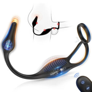 34e1c96e941d2a4b Vibrating Butt Plug Remote Control Prostate Massager Anal Vibrator with Ring Perineum Stimualtor Sex Toy for Men