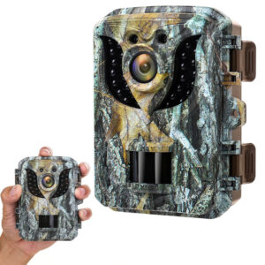 Mini Hunting Trail Camera 16MP 1080P HD Infrared Night Vision Waterproof Outdoor Motion Activated Wildlife Scouting Photo Traps