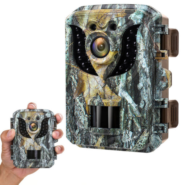 Mini Hunting Trail Camera 16MP 1080P HD Infrared Night Vision Waterproof Outdoor Motion Activated Wildlife Scouting Photo Traps