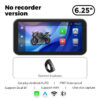 34ffce28805302a9 Portable 6.25 inch IP67 Waterproof Motorcycle GPS Navigation Wireless Carplay Android Auto DVR Drive Recorder Moto Monitor WIFI