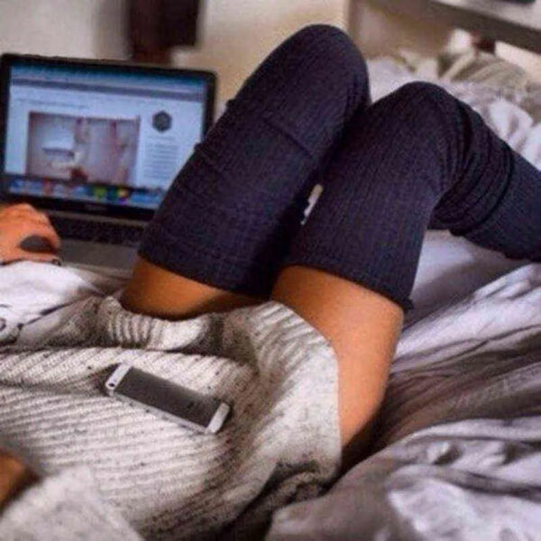 3509ec66280fe54c Thigh Girls Winter Warm Long Women Sexy Stocking Medias Pantyhose Stockings Knitted Knee High Socks Y1119