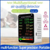 35175431a7984ef3 6 In 1 Quality Monitor Multifunctional Automatic Indoor Office Wall Hanging Screen Display Air Detector