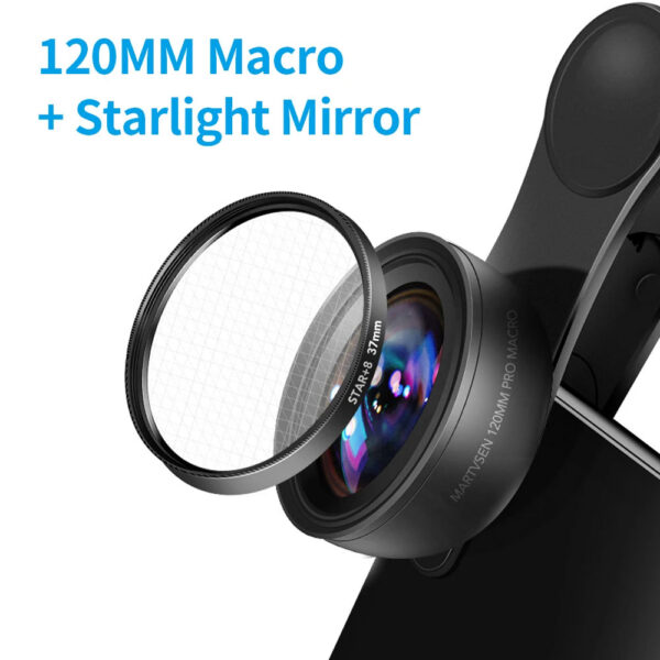 352238432fcb8c6a MARTVSEN 120MM Macro Lens, Professional 5K HD 10x Super Macro Universal Clip Camera Photo Lens for iPhone Samsung Andriod