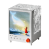 Aurora Box Projector Night Light Bluetooth Ambient Light With White Noise Stepless Dimming Beside Lamp For Bedroom Decor