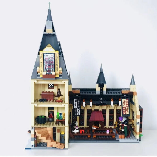 354890aeadee7e0c In Stock Great Hall Castle Building Compatible 75954 DIY Model Blocks Bricks Movie Children's Toy Birthday Christmas Gifts