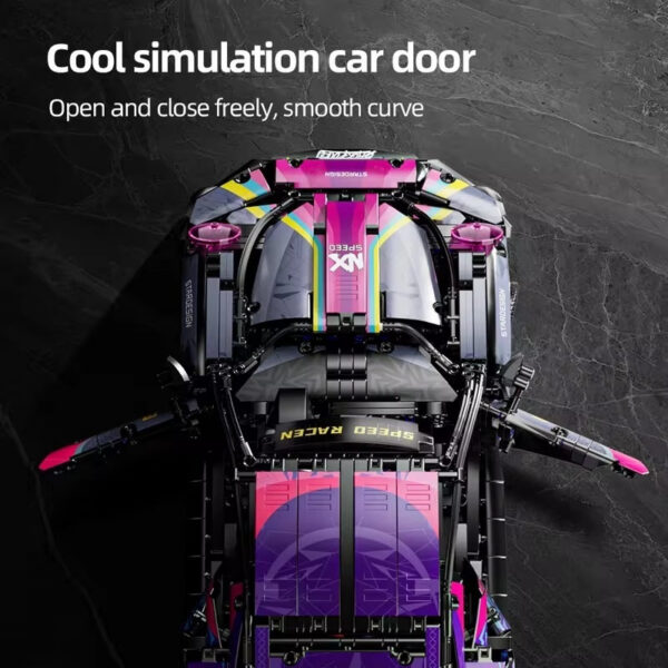 355e2a495b2fda3c 2024 1611Pcs New Tech Building Blocks Super Racing Cool Model Smooth Design ABS Material Birthday Gift For Kids Without Boxe