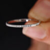 357144acaae636bc sier single row zircon female micro-set fashion full diamond thin ring party birthday gift wholesale