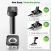Eyoyo Barcode Scanner 2D Auto-sensing Screen Scanning 1D Bluetooth Bar Code Reader 2500mAh Power for Payment Warehouse Library