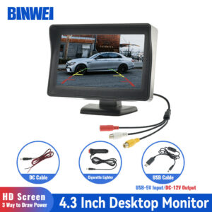 BINWEI 4.3 Inch Car Monitor Easy To Install High-definition Reversing Image Universal hine Screen Display for Camera