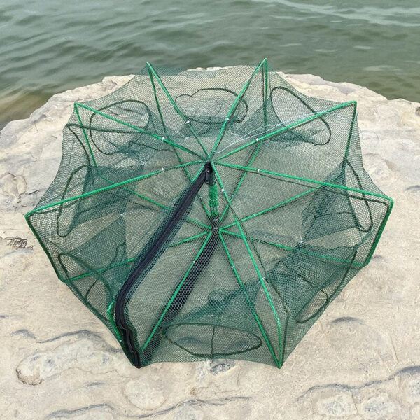 Fishing Net Folded Hexagon Octagon 6/8 Holes Shrimp Automatic Crayfish Catcher Fish Network Baits Cast Mesh Trap