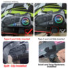 35b5035fe332c720 1/2x Music Interphone Bluetooth 5.3 Motorcycle Helmet Intercom Headset Waterproof 300m Intercomunicador Speaker Earphone