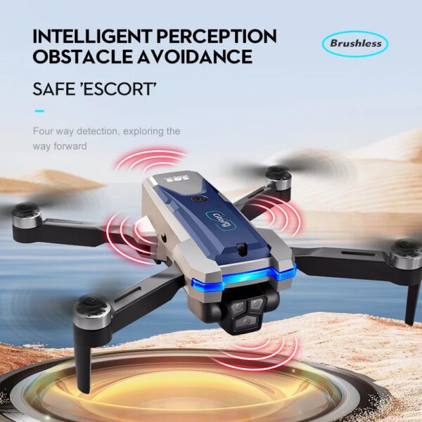 35ca2d5264a0431d S8S GPS Drone 5G Wifi 8K HD Dual ESC Camera Optical Flow 360° Obstacle Avoidance Brushless Motor RC Foldable Quadcopter 9000M