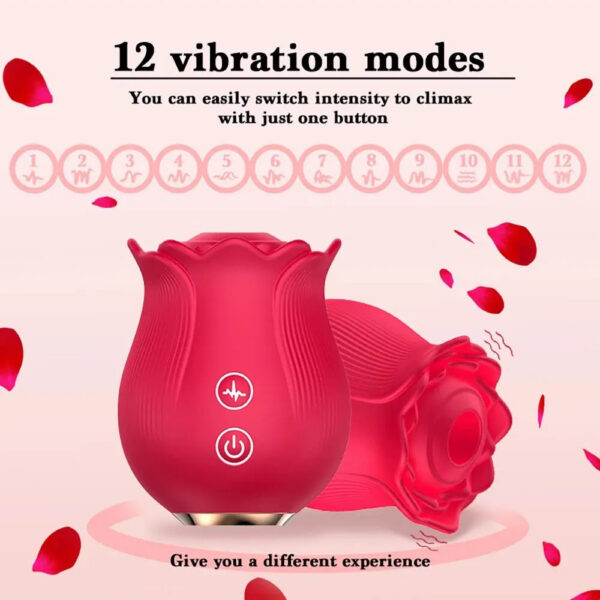 35d11d2aae4510b5 Rose Toy Dildo Thrusting Vibrator for Women Egg Clitoris Sucker Stimulator Tongue Licking Wiggle Adults Goods Sucking Sex Female
