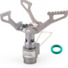 BRS Stove BRS 3000T Stove Titanium Ultralight Backpacking Stove Portable Propane Camping Stove Gas Burner Camp Stove only 26g with Extra O Ring (BRS-3000T Stove)
