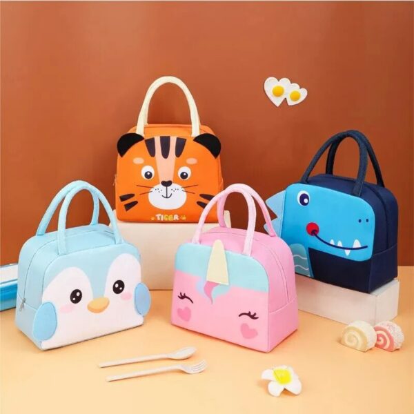 Tote Box Cartoon 3D Three-Dimensional Student Lunch Bag Thickened Aluminum Foil Insulation