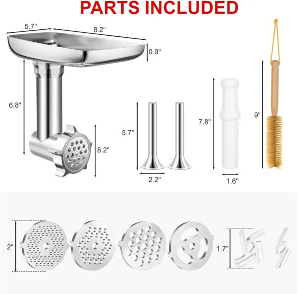 35ea7d3182ad0f8e Metal Food Grinder Attachments for all KitchenAid chef and Cuisinart Stand Mixers SM-50 Series. Meat Grinders, Sausage Stuff