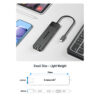 Lemorele 4K Hub C to Dual HDMI Gigabit Docking Station USB 3.0 VGA Adapter SD Card Readers for Windows Book Air