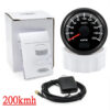 3615d3a5ca92510a HD 52MM GPS Speedometer 30/60/80/120/200 Km/h Boat Car Truck Speed Gauge Meter 7 Color Backlight With GPS Antenna 9-32V