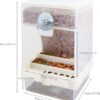 3639f8e8acd4c257 Automatic Bird Feeder No Mess for Cage Inside Birds Stuff Cage Accessories Seed Food Container for Small Brids Cockatiel Budgerigar Macaw Finch Budgie Parakeet Conure Canary Parrots Lovebird