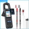 FNIRSI DMC-100 Clamp Meter 10000 Counts TRMS AC/DC Current Amperemeter Clamp 600A Digital Multimeter USB Charge Electrician Tool