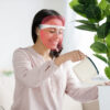 364e409cceae4a64 L E D Face Mask Light Therapy, 7 Colors Therapy Mask, Red & Blue for Face, Skin Care, Portable Rechargeable